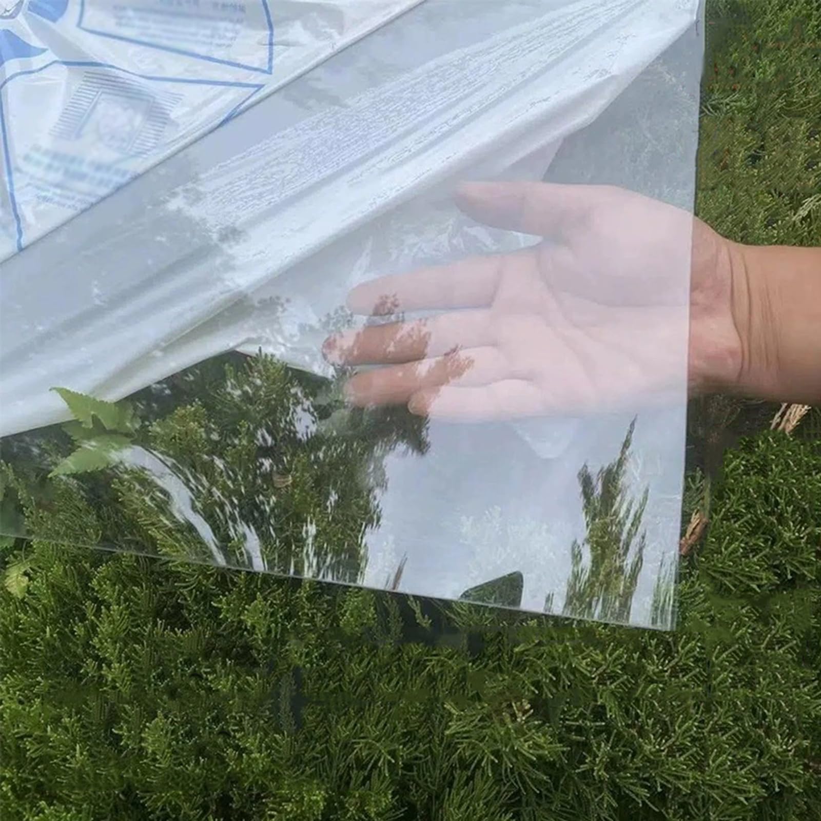 Placas de Policarbonato 2mm Láminas de Plástico Transparente e Impermeable,Paneles de Techo Planchas Revestimiento de Repuesto para Invernadero,Cochera Cubierta Toldo (1,56m x 4,5m)