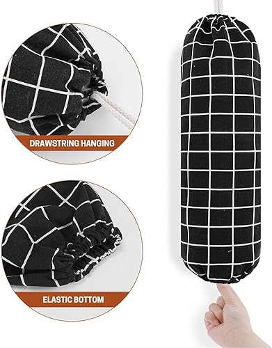 Miniatura 3 de SWISSELITE - 2 organizadores con soporte para bolsas de plástico grandes para montaje en pared, dispensador de almacenamiento, 22 x 9 pulgadas