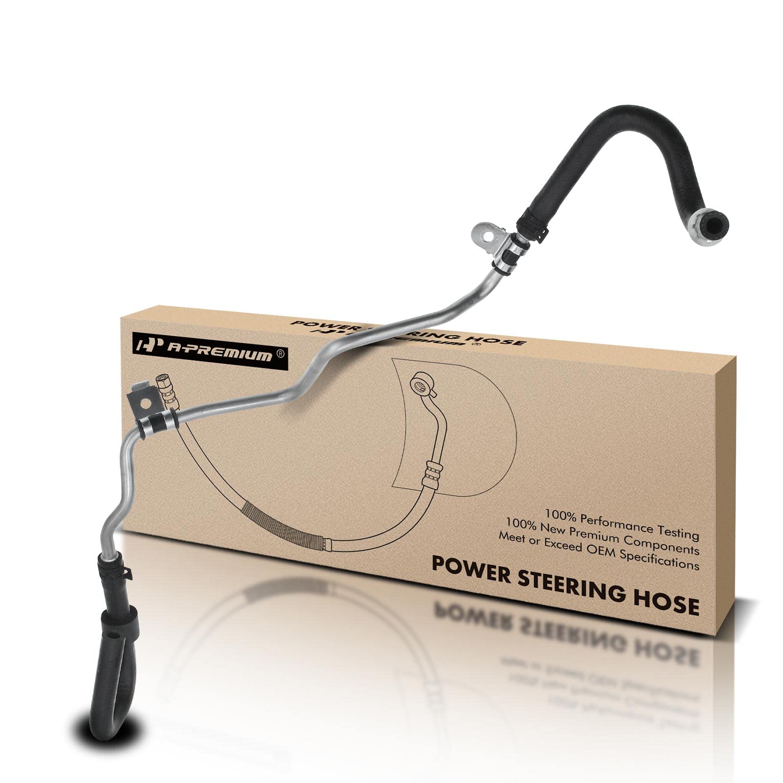 Photo 1 of A-Premium Power Steering Hose Return Line Hose Assembly Compatible with Toyota RAV4 2001 2002 2003 L4 2.0L / Electric To Reservoir