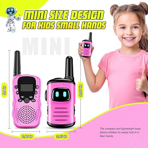 Miniatura 10 de Juguetes para niños de 3 a 8 años comedyfun Mini Robots Walkies Talkies Paquete de 2 regalos de Navidad y cumpleaños para niños de 3, 4, 5, 6 y 8