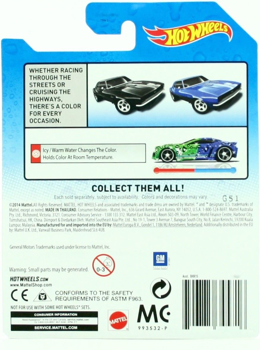 Hot Wheels Color Shifters '67 Camaro (Black to Blue) Packaging May Vary