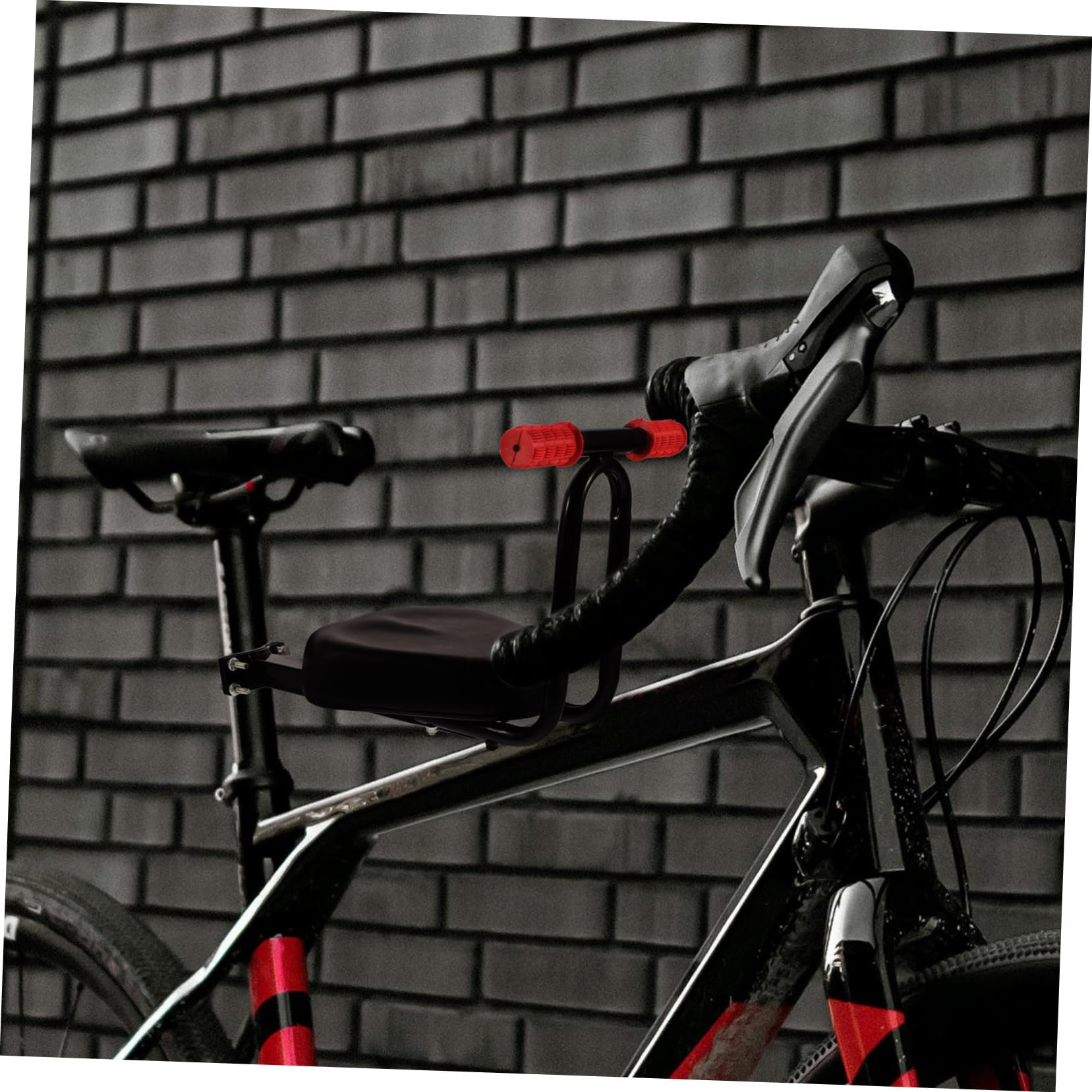 Seggiolino per Bicicletta Bambino Design Ergonomico e Confortevole in Metallo, Adatto per Bici e Bici Elettriche, per Genitori e Bambini in Sicurezza