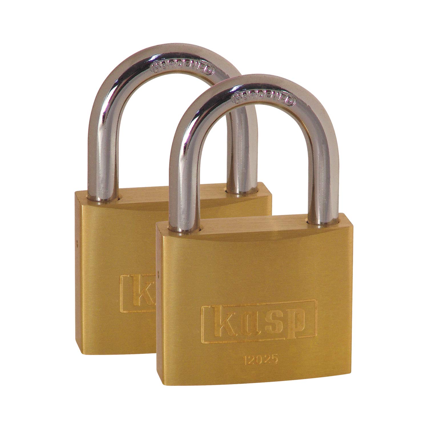 Kasp K12025D2 25 mm Brass Padlock Keyed Alike (Pack of 2)