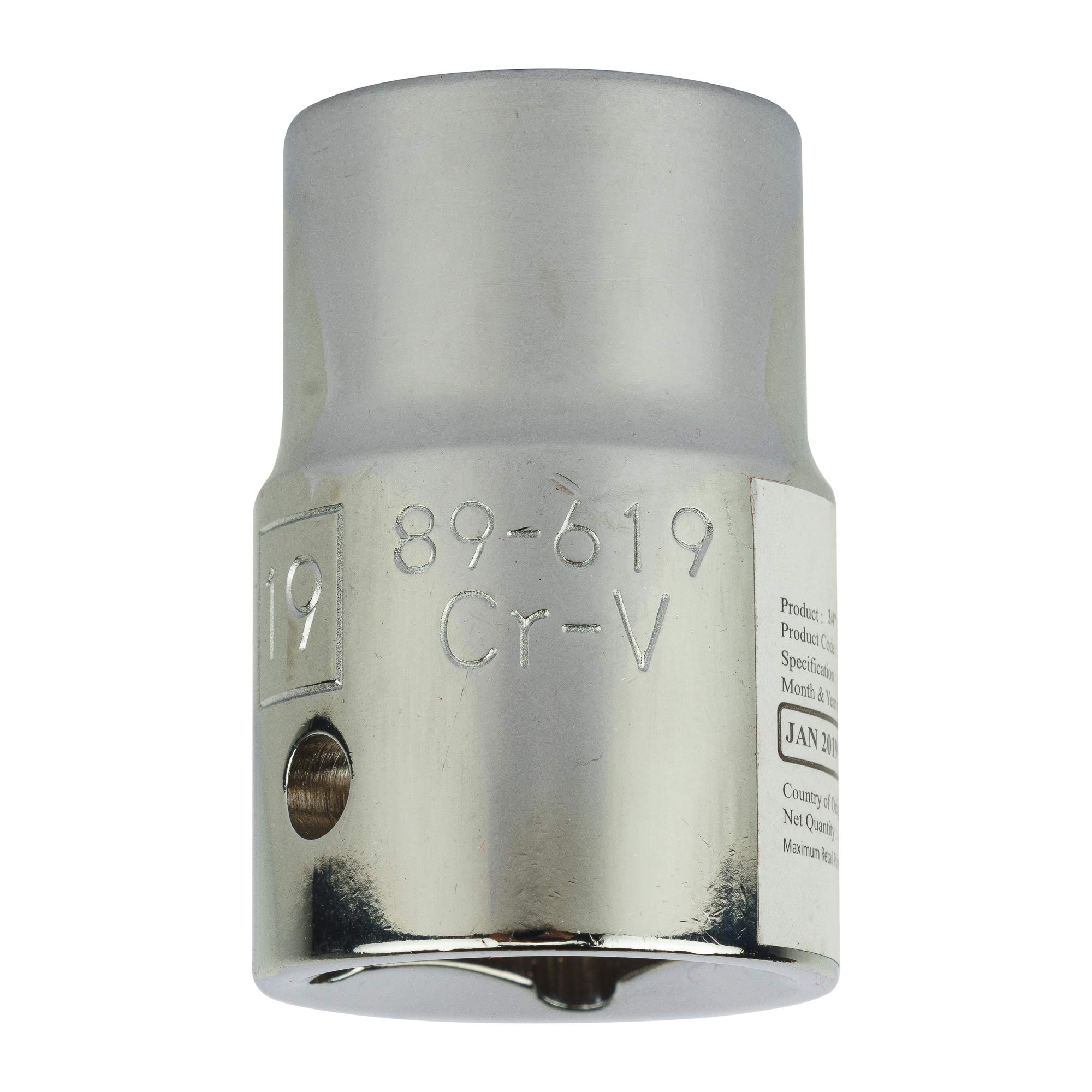 Stanley Chrome Vanadium Steel Stmt89336-8B 3/4-Inch 36Mm 6 Point Standard Socket (Silver)