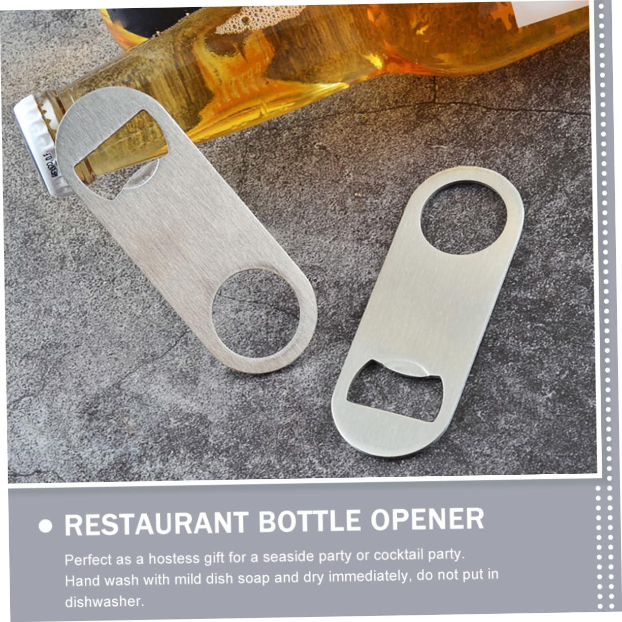 MAGICLULU 3 Ensembles Ouvre Bouteille Plat Acier Inoxydable Ouvre Canettes Et Bouteilles Multifonctionnel Pour Et Événements 10 Pièces * 3