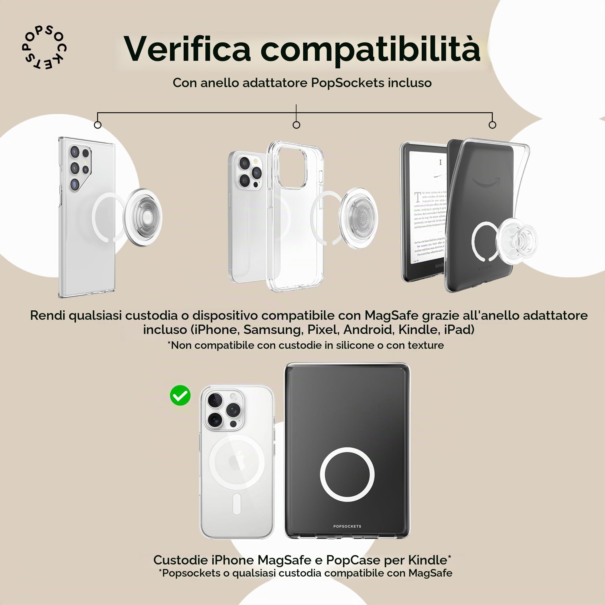 PopSockets Impugnatura rotonda per telefono compatibile con MagSafe, anello adattatore incluso, supporto per telefono, compatibile con ricarica wireless, Harry Potter - Chocolate Frog