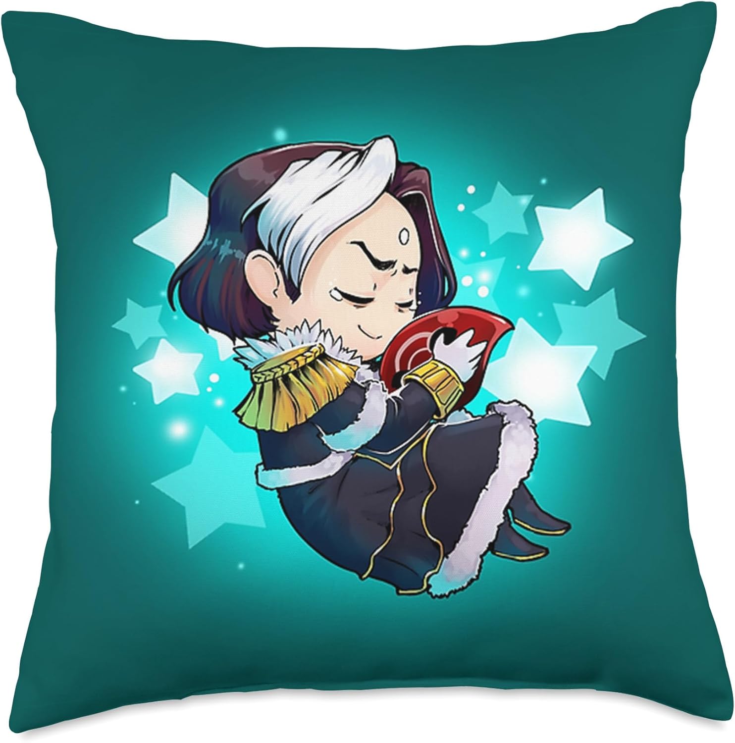 Sleeping Emet Selch Throw Pillow