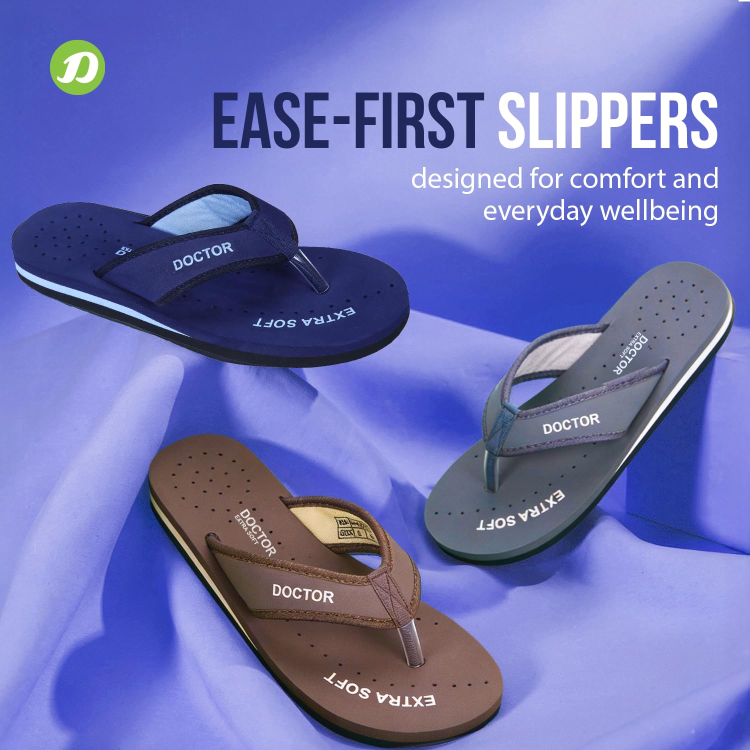 DOCTOR EXTRA SOFT Pantuflas ortopédicas para mujer, para embarazo diabético, antideslizantes, ligeras, cómodas, planas, informales, elegantes, para mujeres y niñas, D-22