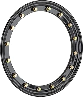 Speedway Beadlock Kit for 15 Inch Racing Wheels, Weld-On 3/16" Steel Inner Ring with Threaded Inserts, Powder Coated Outer Ring, Complete Hardware Included