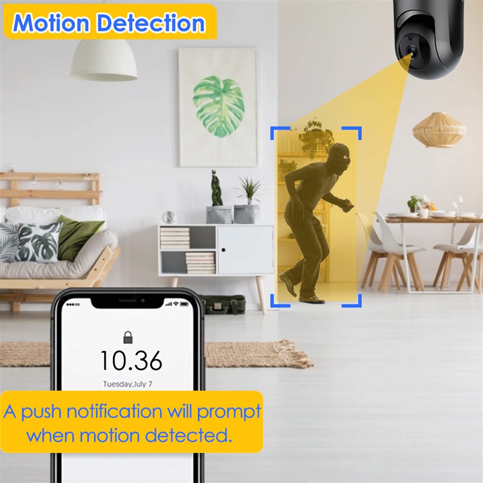 Telecamera Wifi Esterno, Telecamera IP 5G 1080P Baby Monitor Telecamera di sicurezza CCTV Indoor AI Tracking Telecamera di videosorveglianza for visione notturna IR Alexa P2P ,Sicurezza, Antifurto(4MP