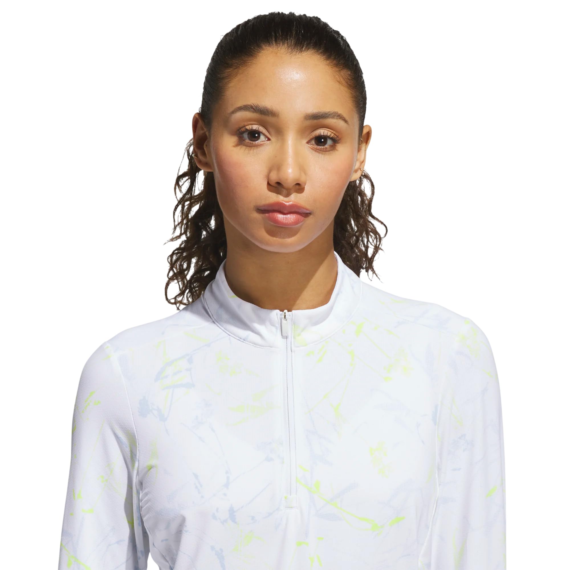adidas Ult365 Cool Feeling Printed QZ, Sudadera de Golf con Cremallera Mujer