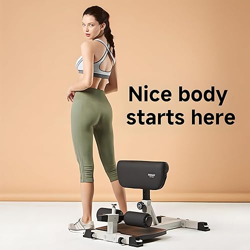 Miniatura 2 de Deep Sissy Squat Machine - Equipo de fitness para gimnasio en casa, entrenador de entrenamiento para sentarse y hacer ejercicio de piernas