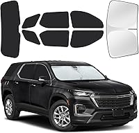 Vista 57 de Parasoles para ventanas de auto para bebé, 4 unidades de 20 x 12 pulgadas, adherencia estática, cubiertas para ventanas laterales, frontales