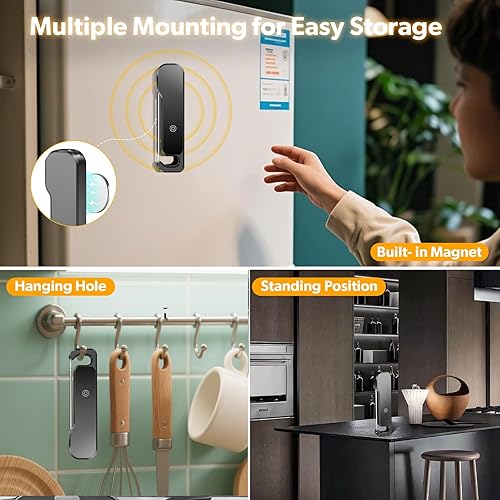 Miniatura 8 de Professiona - Termómetro digital para carne, 0.5 s, lectura instantánea, 3 veces rápido, 0.5 F, precisión IP67, impermeable, termómetro de