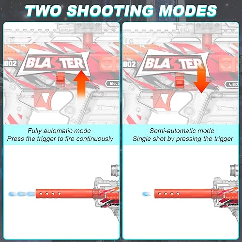 Miniatura 4 de Lanzador de bolas de gel, versión transparente, juguetes eléctricos potentes de 160 Fps, 70 pies, 10 Rs por segundo, lanzador automático de bolas de