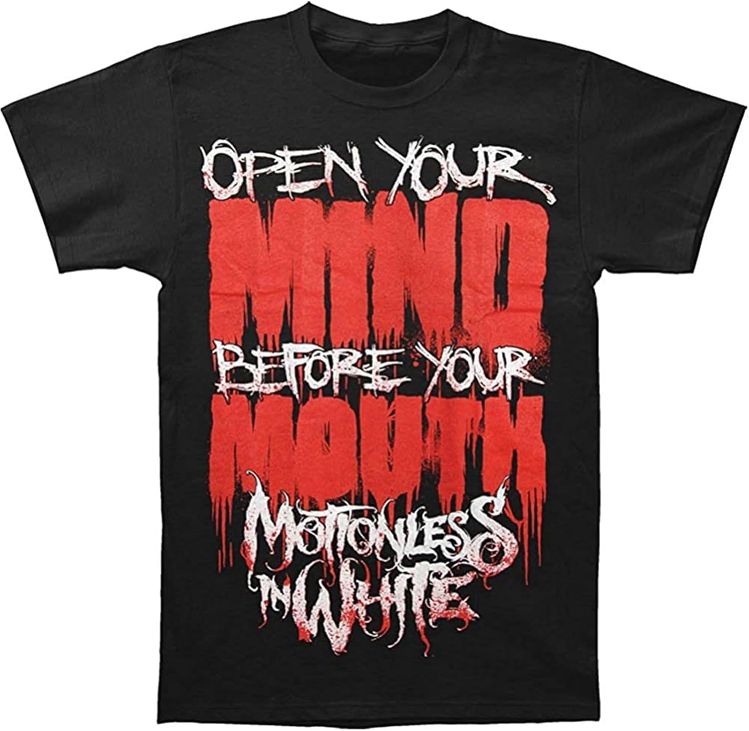 Motionless in White Men's Open Your Mind T-Shirt Black