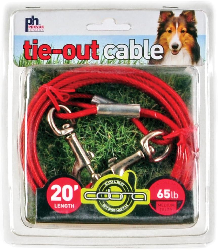 PREVUE PET PRODUCTS 2120 Medium-Duty 20' Tie-Out Cable