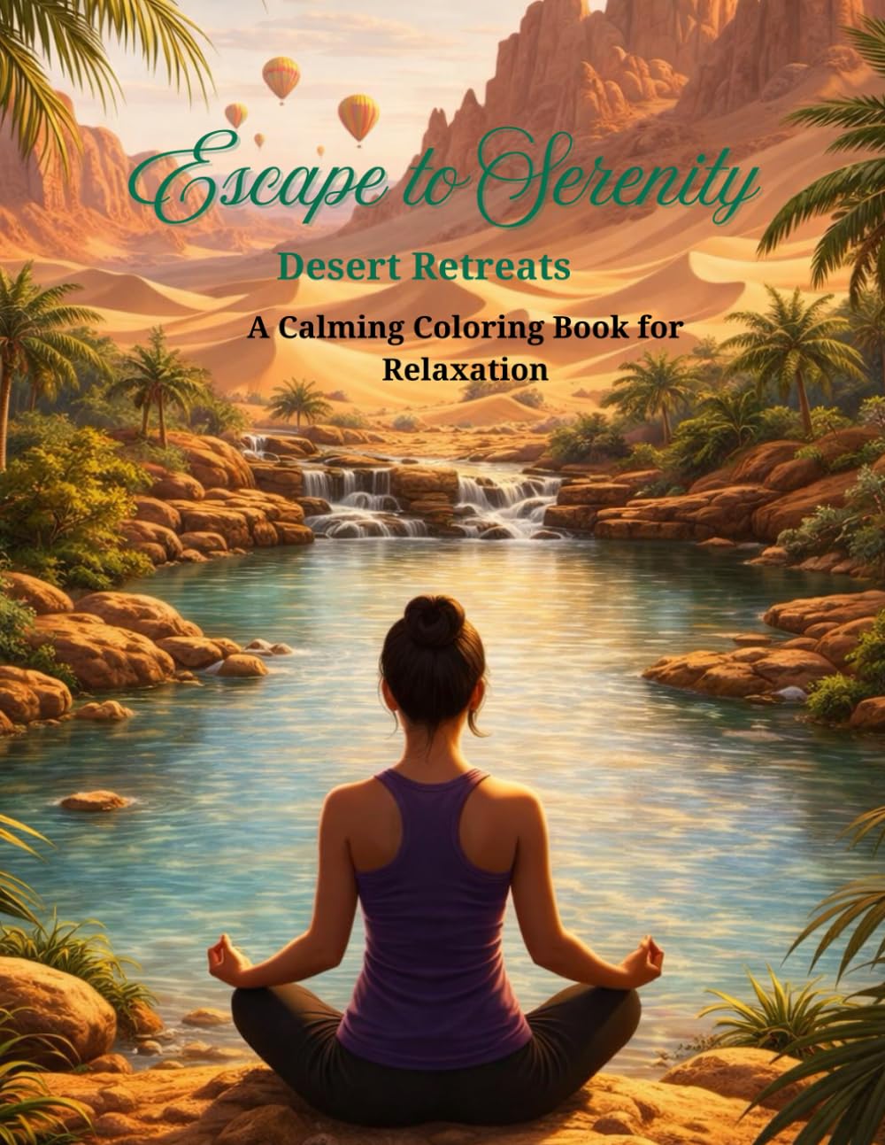 Escape to Serenity: Desert Retreats: A Calming Coloring for Relaxation