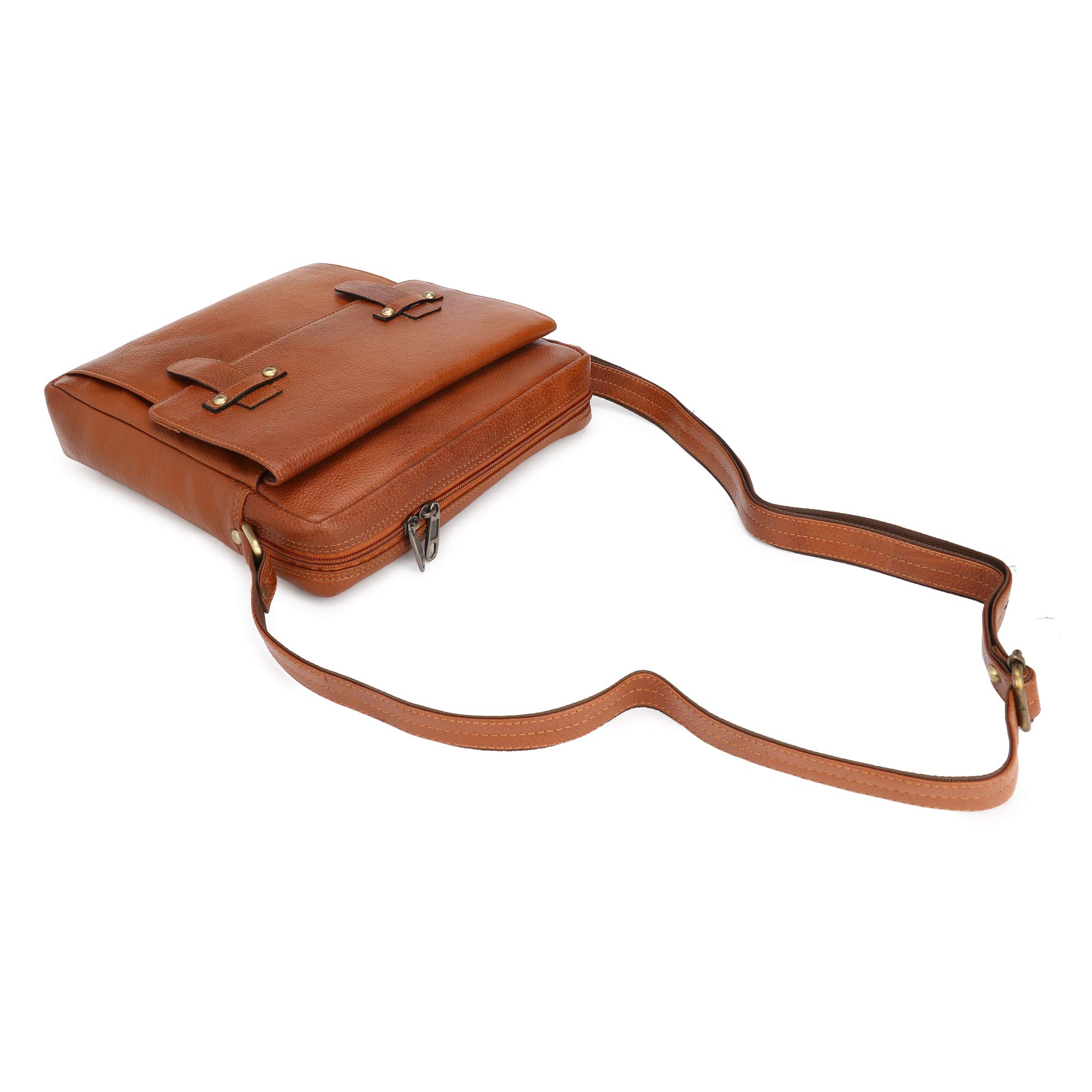 Kulli Moda Genuine Leather Crossbody Sling Bag for Women (Brown) - Image 4 thumbnail