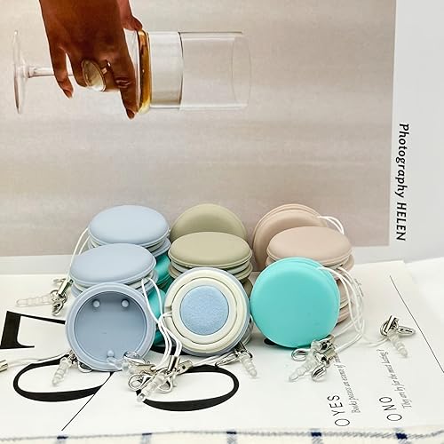 Miniatura 7 de LUOZZY 12 toallitas para pantalla de teléfono celular Macaron limpieza de pantalla de teléfono celular llavero portátil para dispositivos