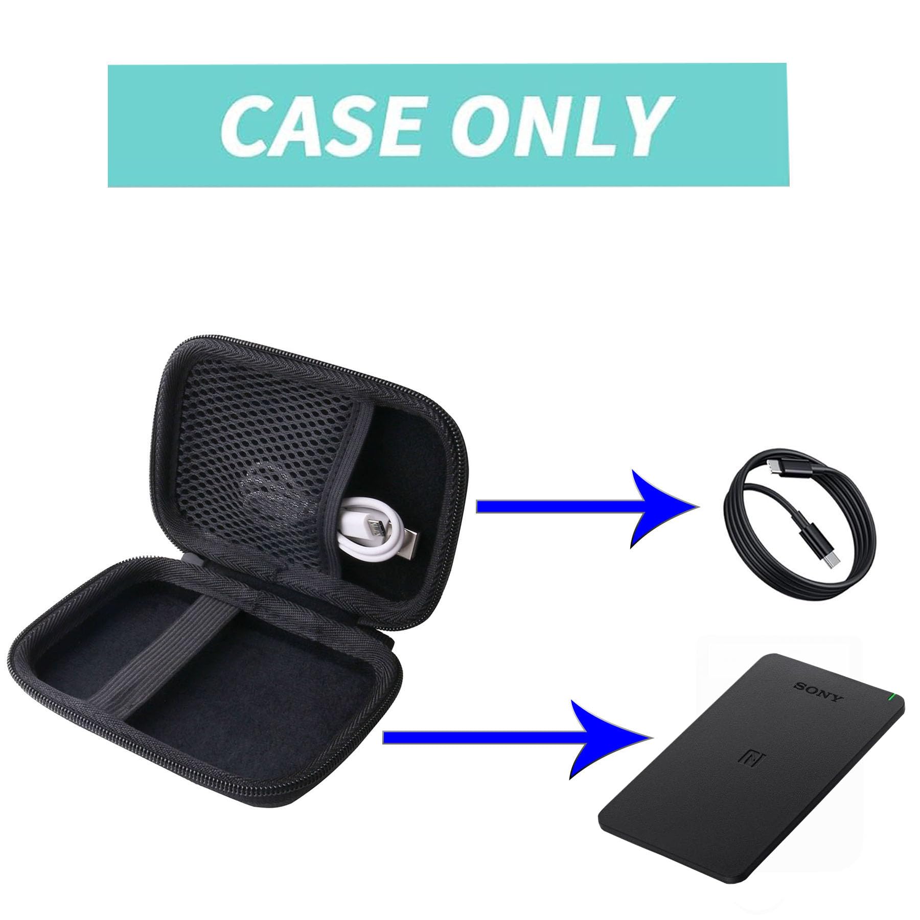 Amazon.co.jp: WERJIA 収納ケース 互換性 ソニー(SONY) 非接触ICカード