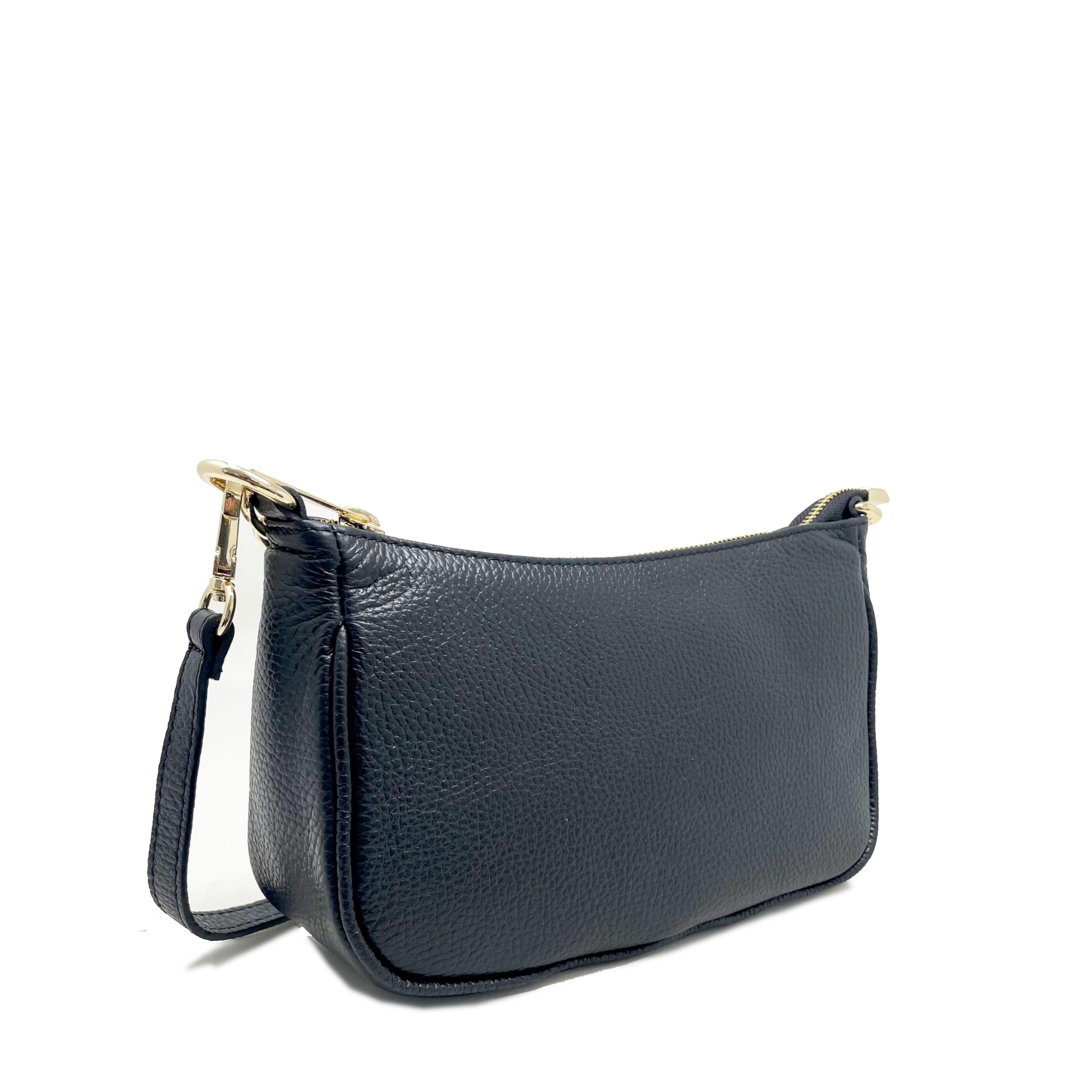Chicca Borse Pochette Borsetta Donna in Pelle Italiana Tracollina