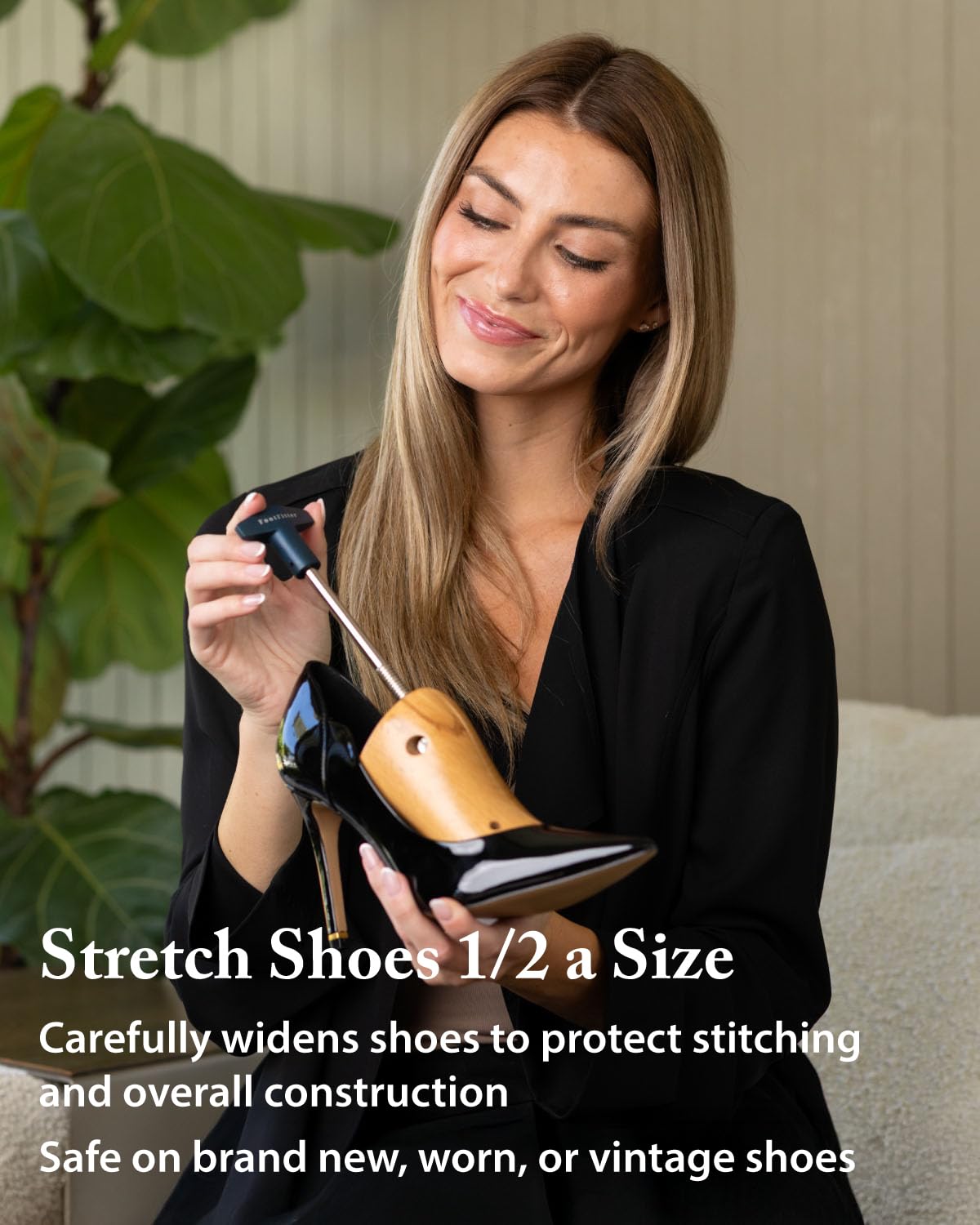 FootFitter Damen Premium Einweg-Schuhspanner für 7,6 cm bis 15,2 cm Absätze/Pumps – dehnbar, lockert und breitert