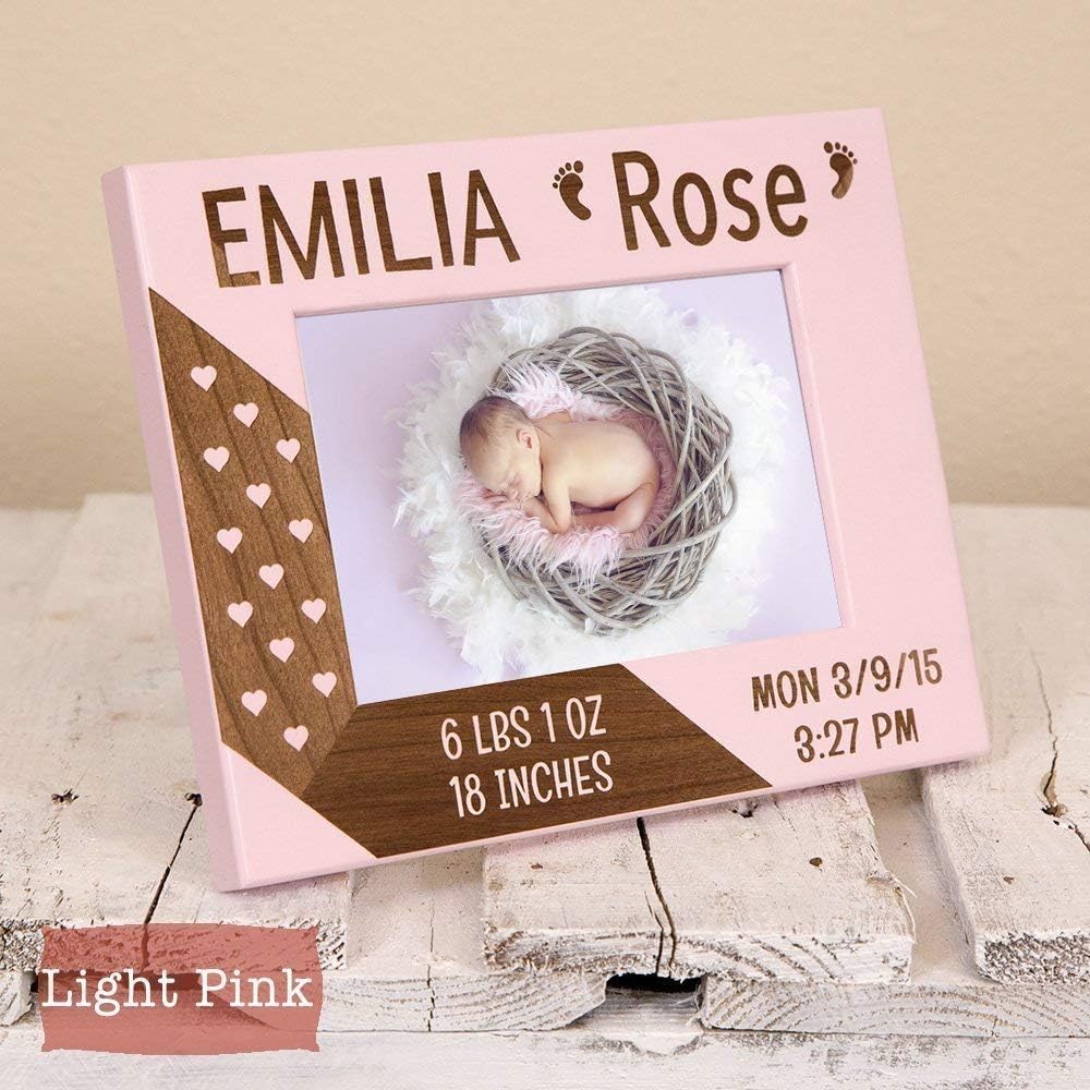Baby Picture Frame Personalized With Baby Name, Stats, Birth Information - Best Baby Gift