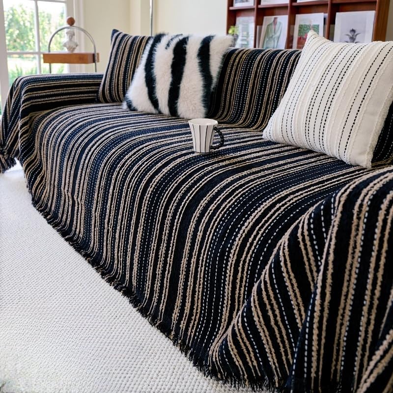 Housse de canapé lavable pour animaux jeté de canapé d'angle en chenille anti-griffes