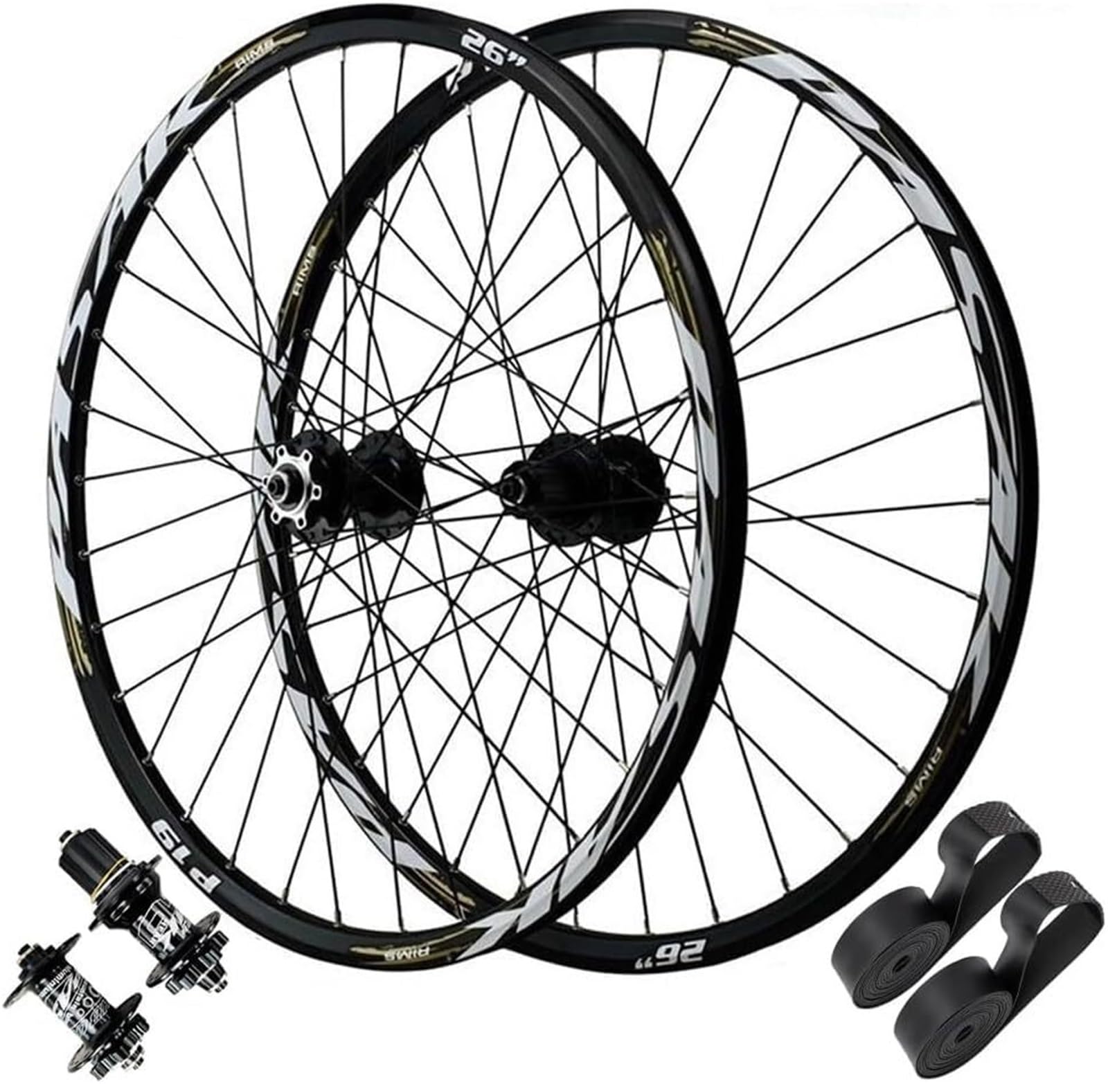 Zestaw kół rowerowych MTB 26/27,5/29 cala hamulec tarczowy obręcz rowerowa uszczelnione łożysko piasty 135 mm koło górskie 32 szprychy do kasety 7-11 prędkości