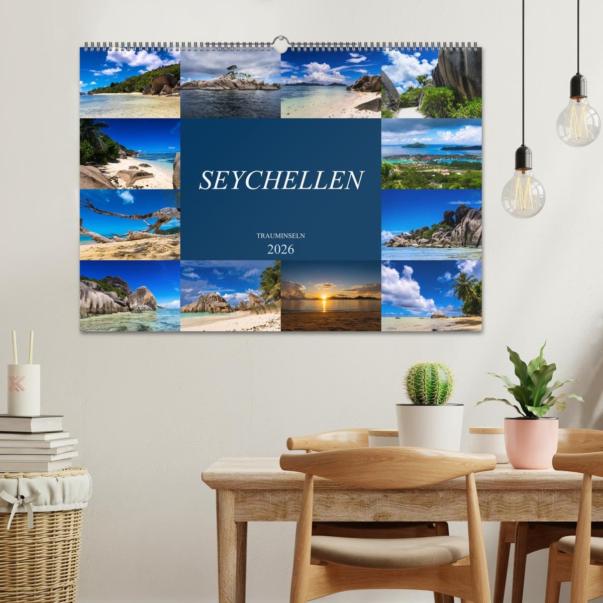 Trauminseln Seychellen (Wandkalender 2026 DIN A2 quer), CALVENDO Monatskalender: Paradies auf Erden - Seychellen (CALVENDO Natur)
