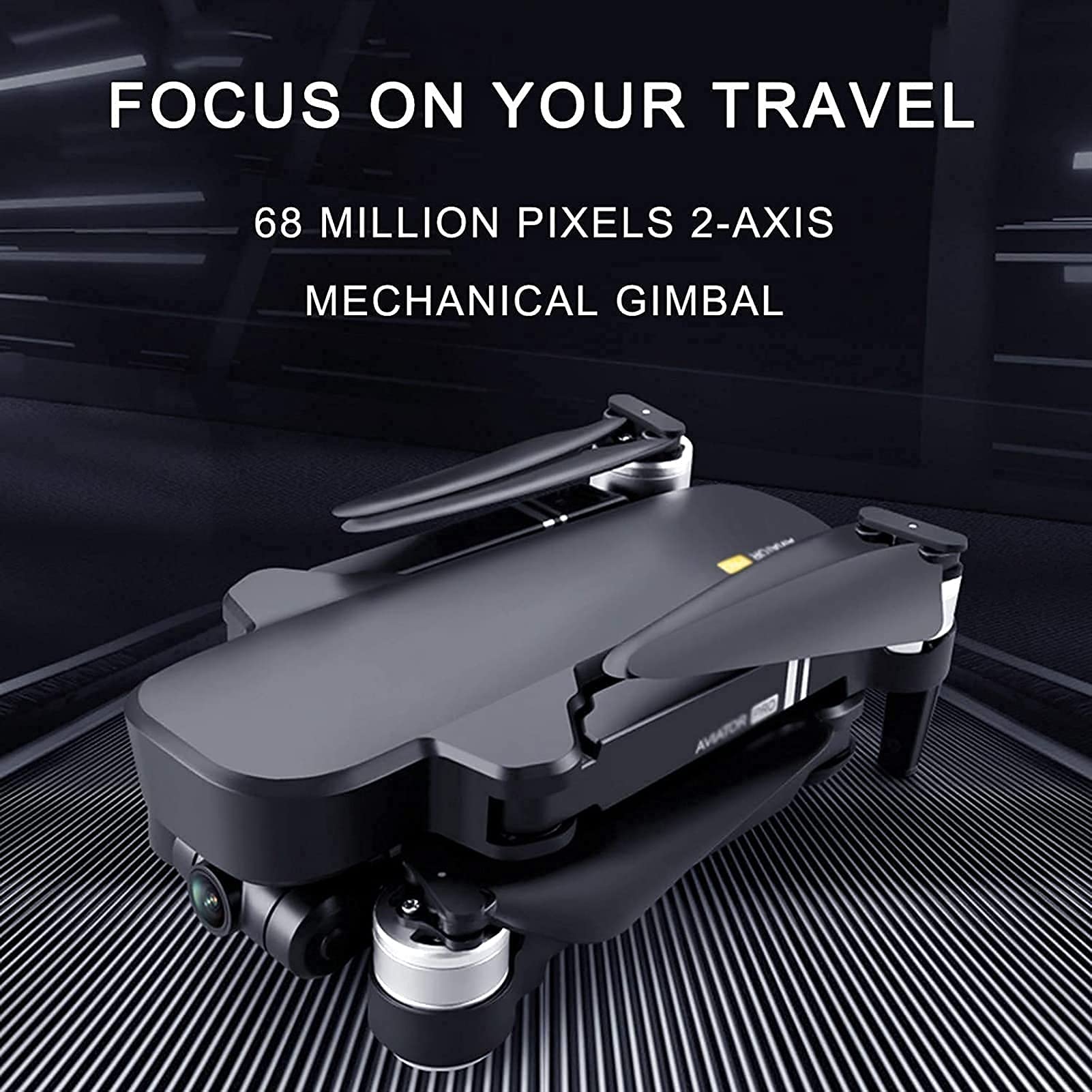 MDybf Drony z kamerami są dla początkujących z kamerą dla dorosłych, 2-osiowa kamera gimbal 4K 2500 W EIS, 2 baterie 56 minut czasu lotu, silnik bezszczotkowy, transmisja FPV 5 GHz, podwójny GPS Auto