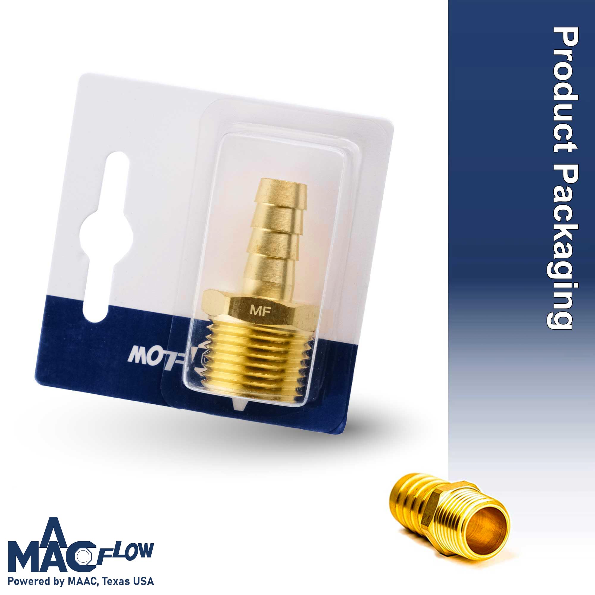 QUARKZMAN Messing Schlauch Stecknippel 5/8 X 1/2 NPT Innengewinde – Inkl. Schlauchklemme Und Dichtband, Für