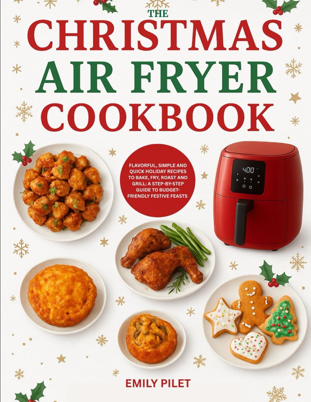 The Christmas Air Fryer Cookbook: Flavorful, Simple and Quick Holiday Recipes to Bake, Fry, Roast and grill: A Step-by-Step Guide to Budget-Friendly Festive Feasts