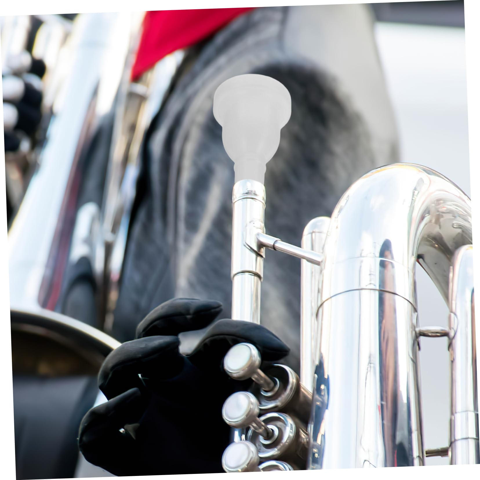 FUNOMOCYA Tenor Trombone Mouthpiece Plastic for Beginners Standard Essential Trombone Accessory for Enhanced Sound and Performance