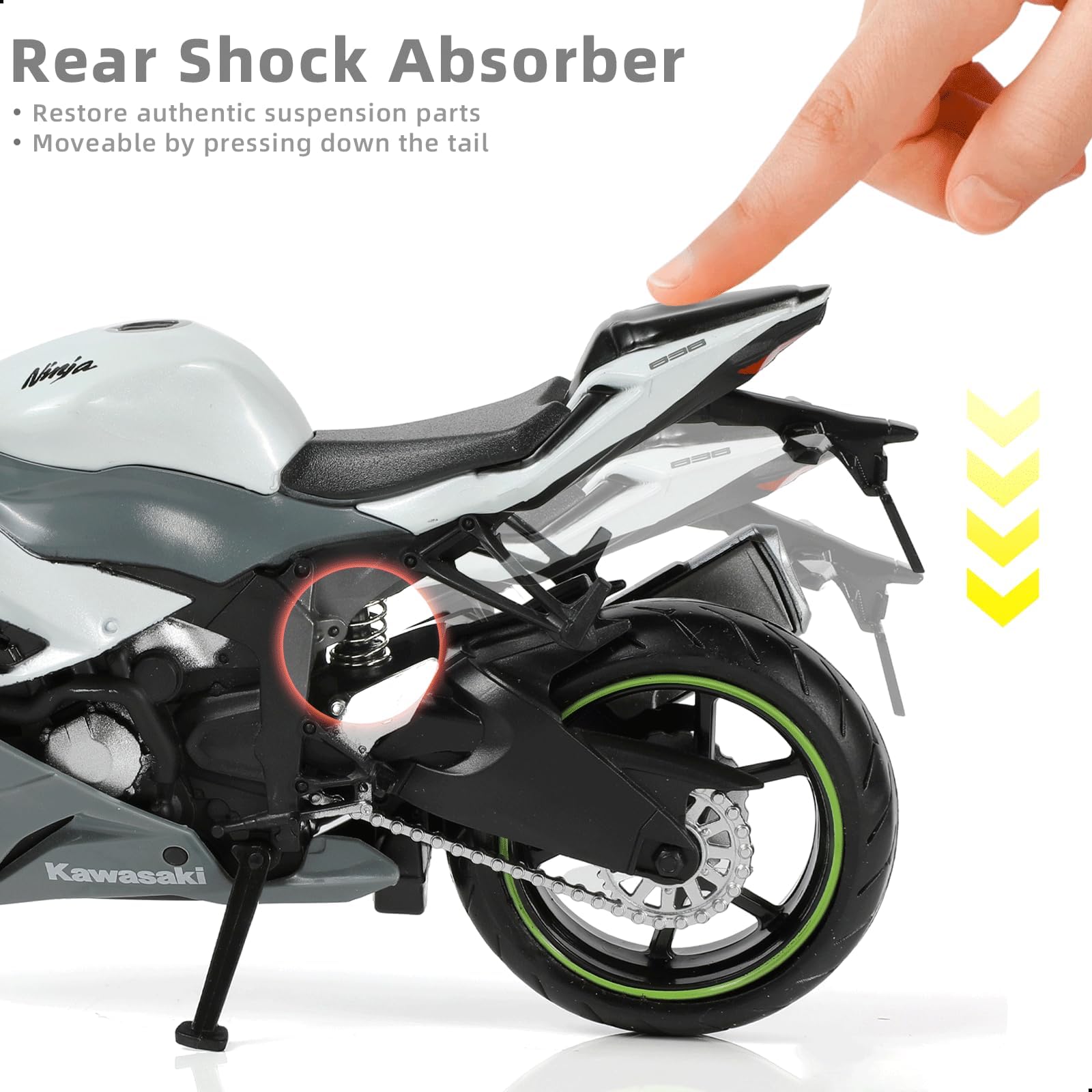 Amazon.co.jp: Risopen 1:12オートバイモデルニンジャZX-6R