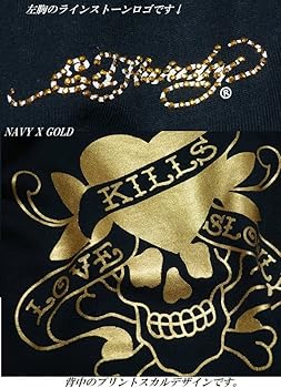 Ed Hardy エドハーディー Y2K ドクロ グランジ スカルハート Ed Hardy エドハーディー Tシャツ ED HARDY ラブキル/スカル