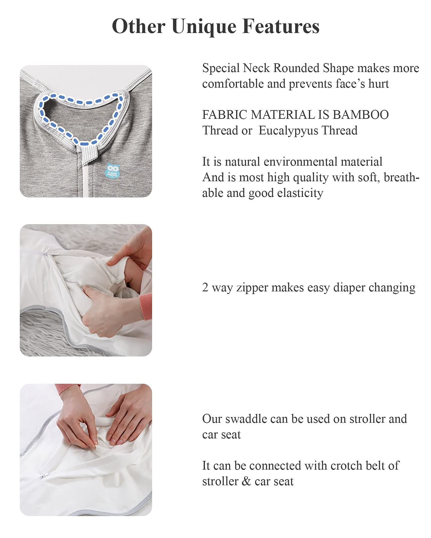 Buy Swaddle Blanket, Sleep Sack, Arms up,Easy arm in and Out, Inner