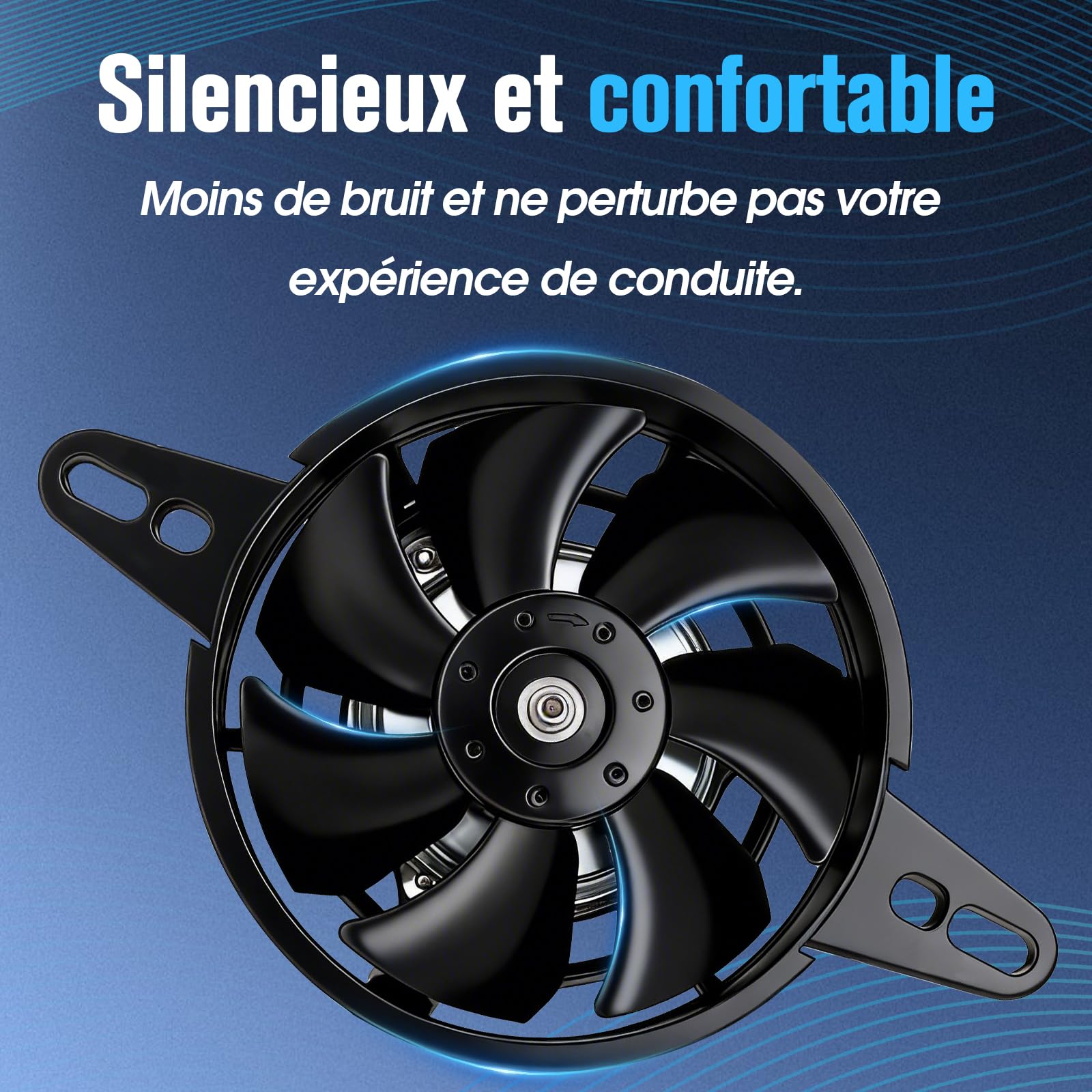 Ventilateur Moto 12V 4 Pouces pour Moto Cross Pit Bike ATV Quad | Ventilateur 4 Pouces, Format Universel, Alimentation 12 V, Usage Moto Cross, Compatible avec Moto Cross, Pit Bike, ATV