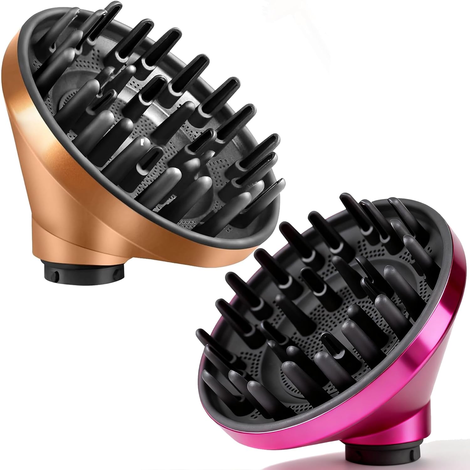 Upgraded Diffuser for Dyson Airwrap Styler, Hair Dryer Diffuser Nozzle Attachment for Dyson for Airwrap HS05 HS03 HS01 HS08,Rose+Gold