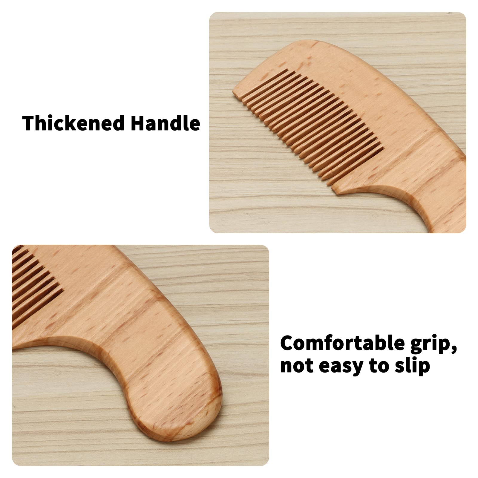 Juego de cepillo y peine para el pelo de bebé, 5 en 1, cerdas de cabra naturales de madera natural, peine de cuna, kit de aseo para recién nacidos, niños y niñas (azul)