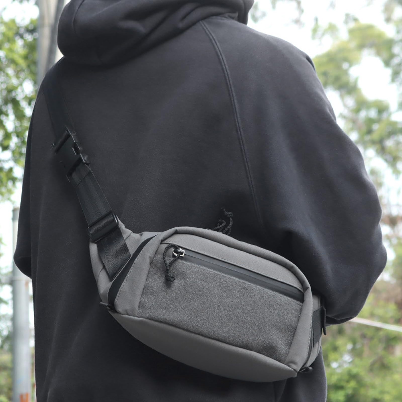 Taktische Wander-Gürteltasche, Handytasche, Multifunktionale Sport und Freizeit-Outdoor-Umhängetasche, für Outdoor-Aktivitäten Wie Klettern und Angeln(Gray)