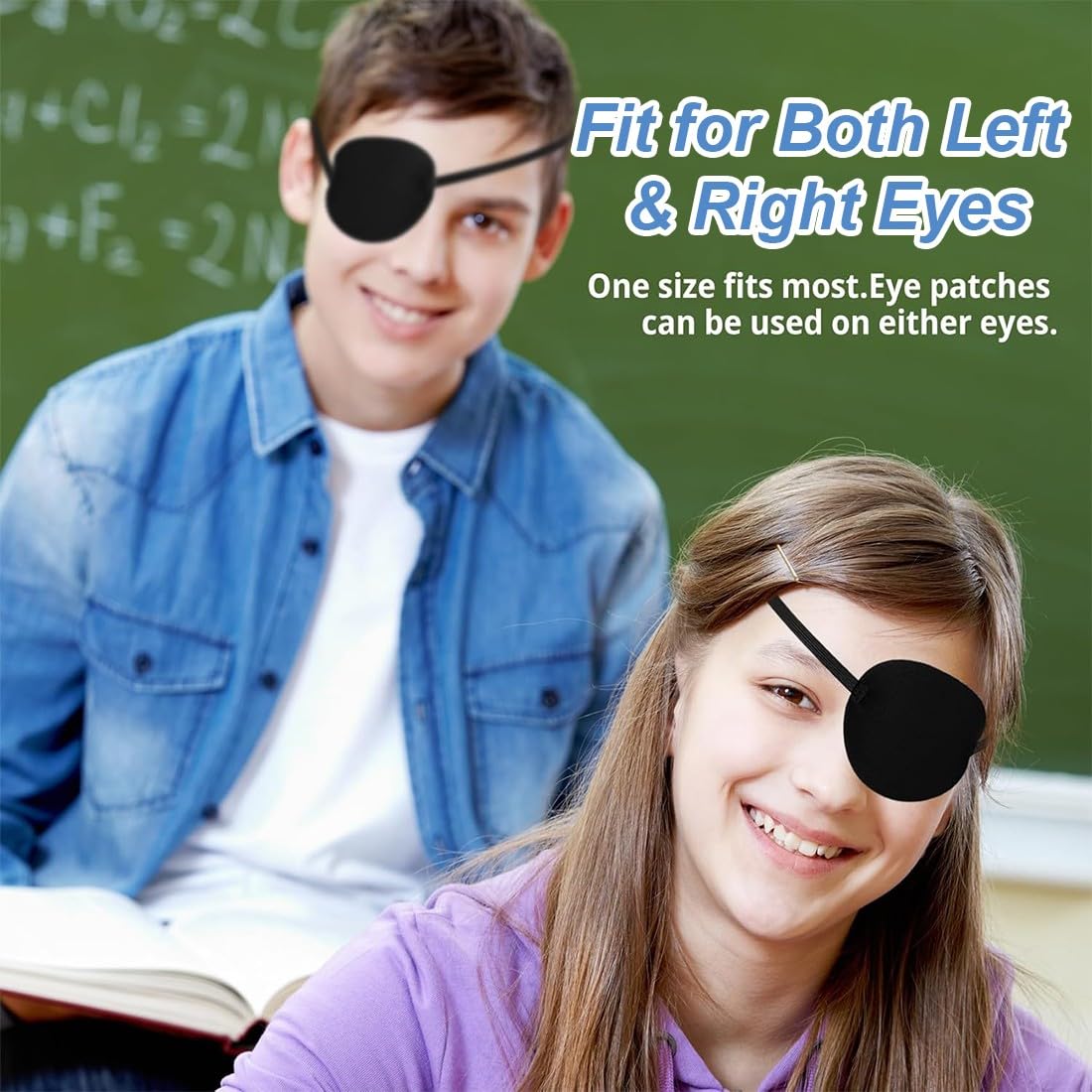 4 Pcs Benda Occhio Regolabile Per Adulti Bambini Bende Oculari Per Bambini Regolabile Bende Occhio Pigro Eye Patch Pirata, Per Ambliopia, Strabismo, Dopo Chirurgia, Protezione Occhio, Cosplay