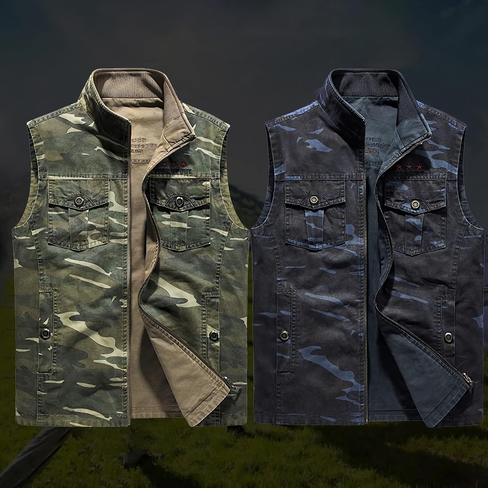 Chaleco para hombre al aire libre, chaqueta de trabajo con múltiples bolsillos, chaleco ligero para safari, pesca, viajes, fotografía, caza, deportes