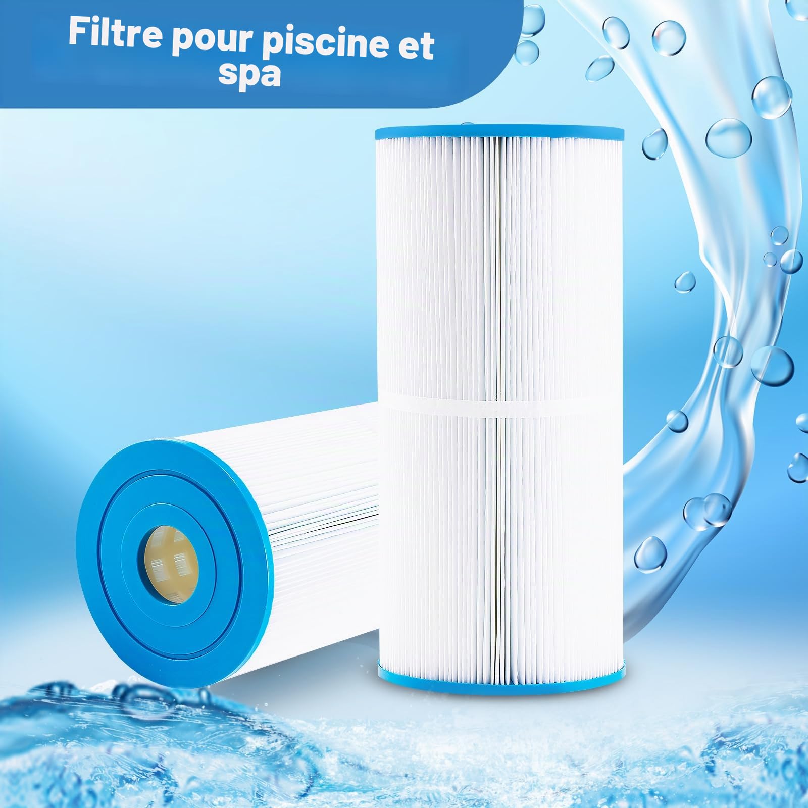 REEPLAR PWK35B remplace Les filtres Hot Springs Limelight Spa, Compatible avec Watkins 1642301-1, 78161, 78286, Filbur FC-3921, Hot Spring Limelight Series – 35 m² – Lot de 2