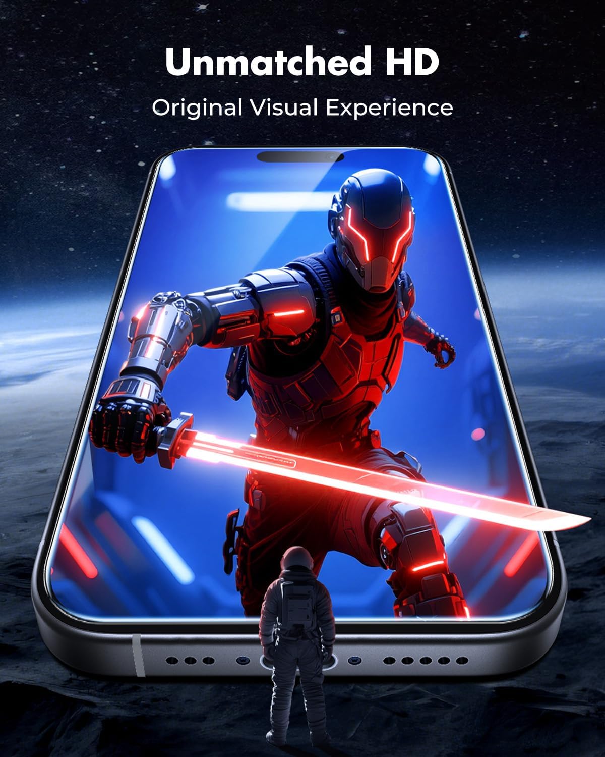 UNBREAKcable 2-Pack Screen Protector for iPhone 16, Double Shatterproof Tempered Glass [Easy Installation Frame] [9H Hardness] [99.99% HD Clear] [Case Friendly] for Apple iPhone 16 6.1 inch - Image 8