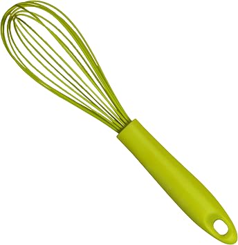 Premier Housewares Versatile Silicone Whisk | Dark Lime Heat Resistant Silicone Whisk for Non Stick Pans