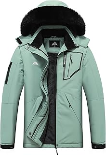 Women's Waterproof Snow Ski Jacket - Warm Winter Coat Insulated for Snowboarding, Mountain Hiking