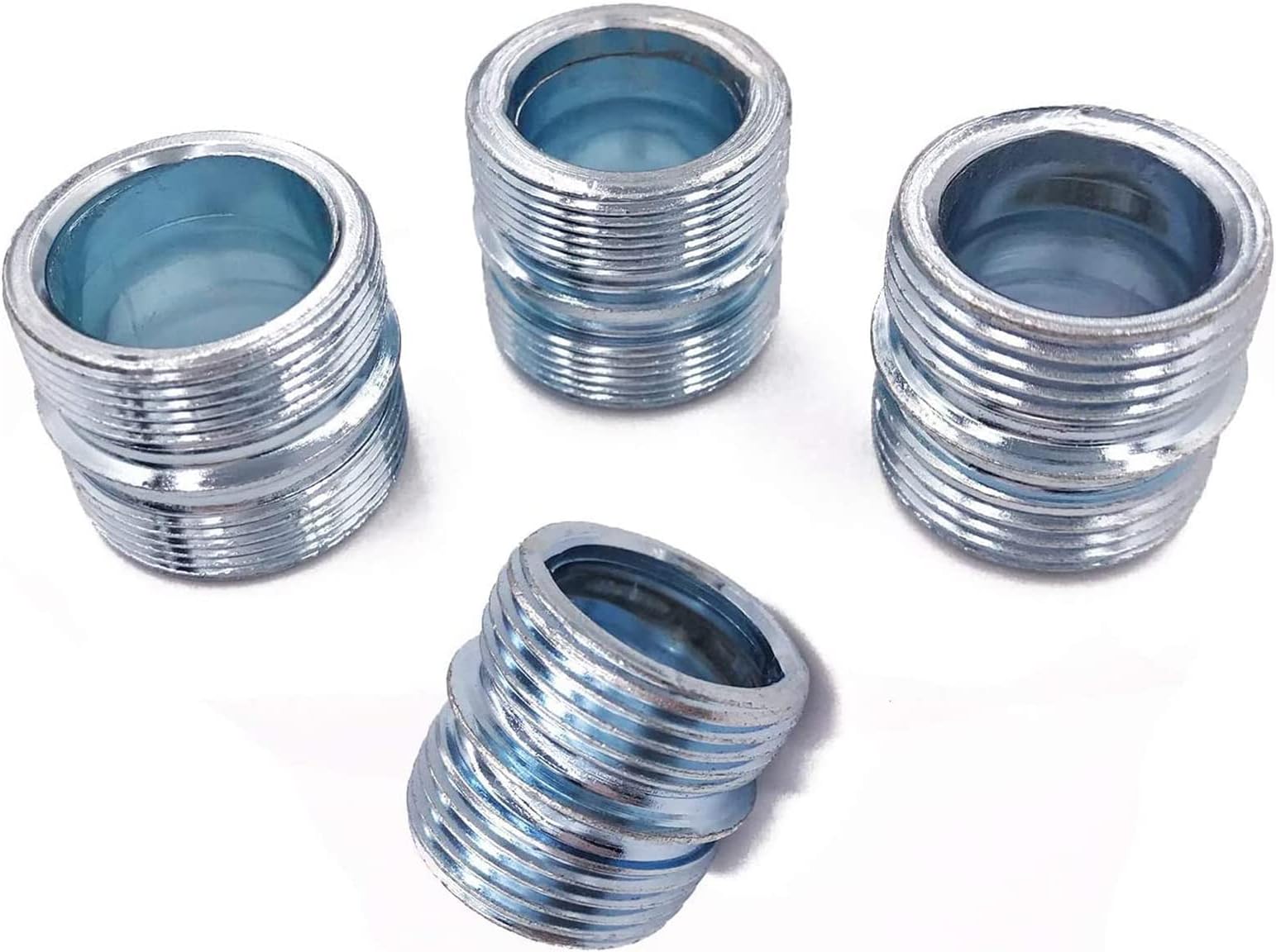 1.2mm/ 0.047" Coarse Thread Connectors for 25.4mm/ 1" Outside Diameters Wire Shelving Poles with 23.0 mm Hole and 1.2 mm Wall Thickness, 4-Pack