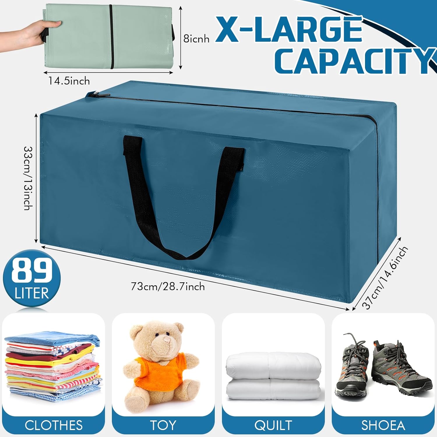 6 Pack Heavy Duty Moving Bags Extra Large Storage Totes with Backpack Straps Handles and Zippers for Space Saving Storage Alternative to Moving Boxes Multi Color Packing Bag(Morandi)